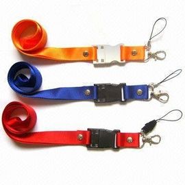 Lanyard Plastik / Polyester USB Flash Memory dengan Disesuaikan Logo Percetakan