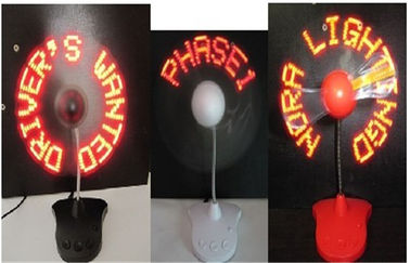 Menawan 110mm LED Flashing Fan Untuk Hadiah Bisnis / Light LED Dengan Fan
