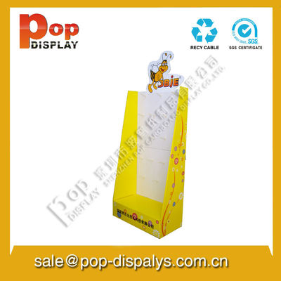 Ritel Ringan Hook Tampilan Stand Daur Ulang Dengan 4 Full Color