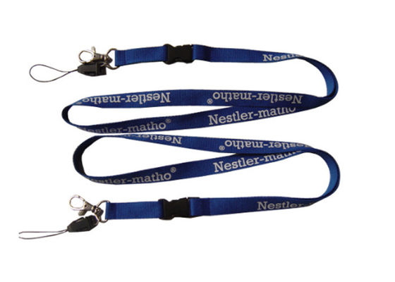 Promosi Bisnis Silk Screen Printing Promosi Lanyards, Neck Lanyard Untuk Nama Badge Holder