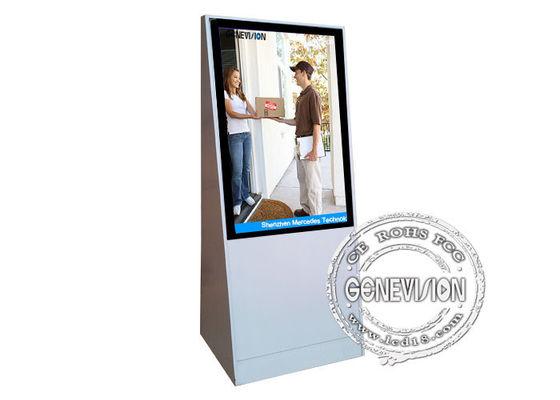 24 &quot;Wall Mount LCD Display untuk iklan, 4000: 1 Contrast Ratio