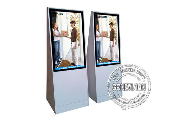 24 &quot;Wall Mount LCD Display untuk iklan, 4000: 1 Contrast Ratio