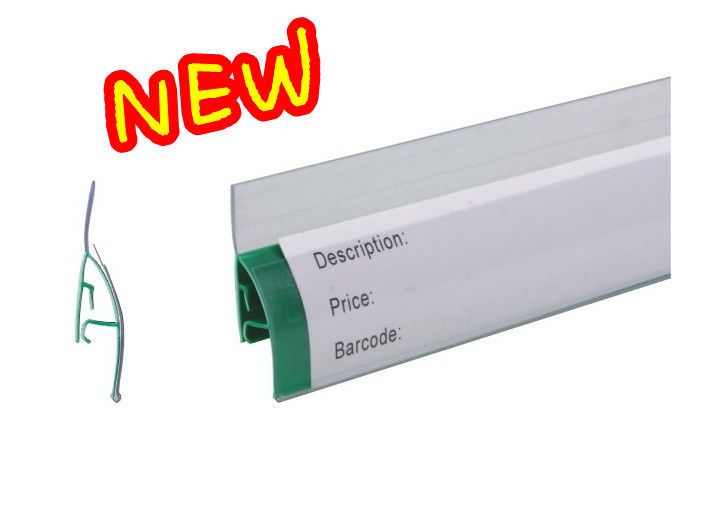 Plastik label pemegang Harga pemegang display Toko Dan Supermarket Harga Menampilkan Dua Kanal PVC Pemegang Label 31.232