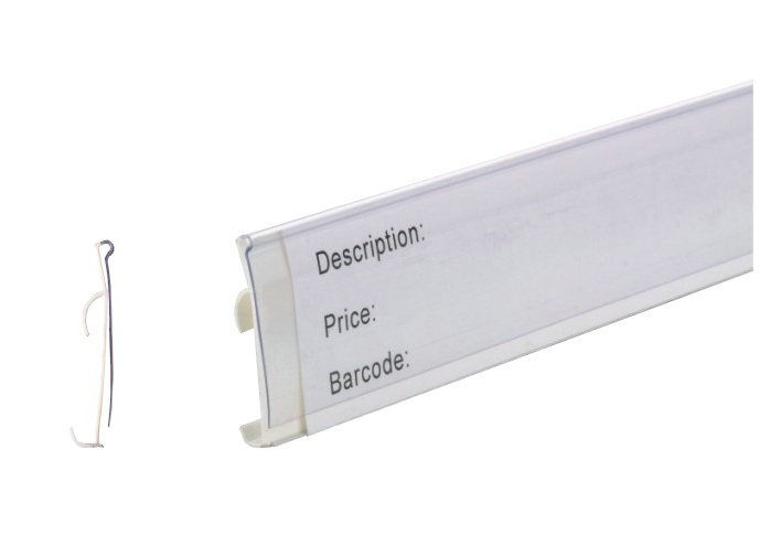 Kustom Harga eceran Menampilkan PVC Batal Plastik Label Holder untuk Toko, supermarket 31.239