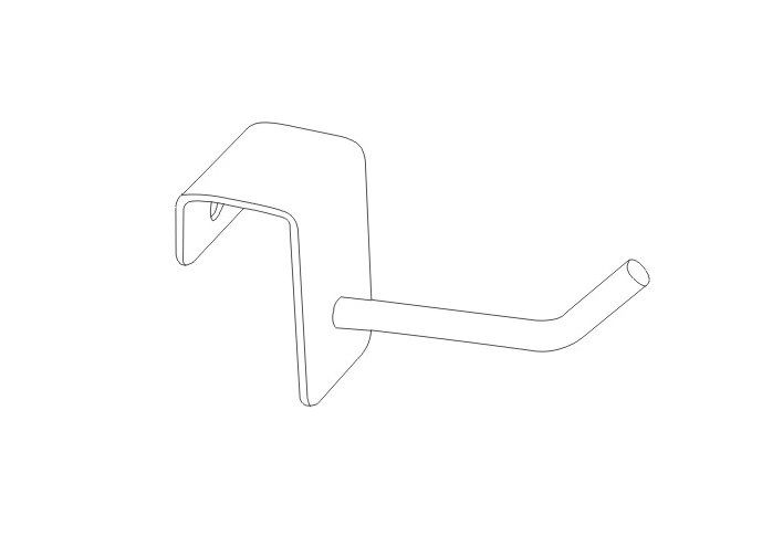 Logam Peg kawat baja stalwall hat shop, syal menggantung Pameran Ritel Hooks31161,31162,31163,31164,31165,31166