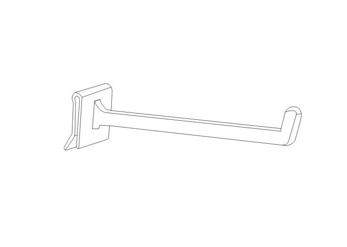belanja, supermarket dan toko produk bersih tergantung PP putih Retail Tampilan Hooks 31087,31088,31089,31090