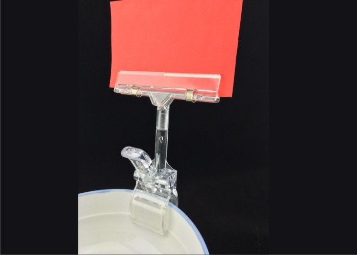 Colorful Thumb Harga Tag Holder Clip, Supermarket Pop Clip In Red Green White
