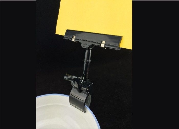 Kuning, Merah, Hijau Supermarket Poster Clip, Non - Scratche Harga Tag Holder Clip