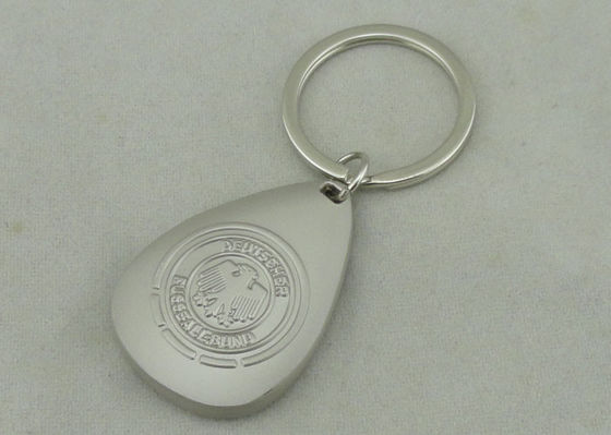 OEM 3D Zinc Alloy Promosi Keychain Misty Nickel lembut Enamel