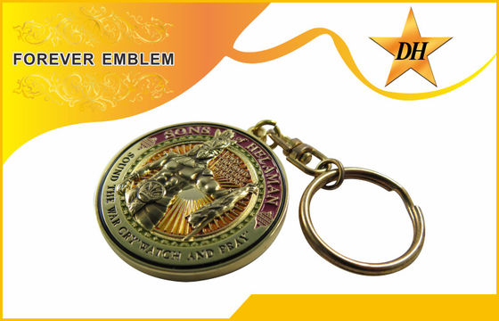 Antik Plating Logam Key Chains Promosi Untuk Souvenir Hadiah