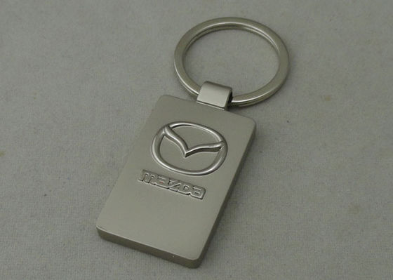 3D Zinc Alloy Keychain Misty Silver Plating Untuk Chains Mobil Key
